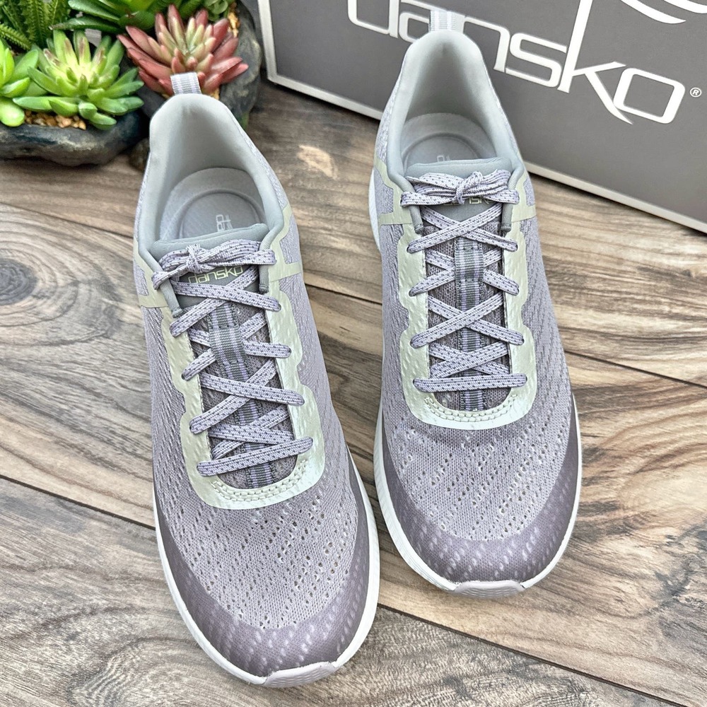 NIB Dansko Sky Mesh 40 9.5-10 Lilac Lace Up Walking Sneakers - Picture 2 of 12